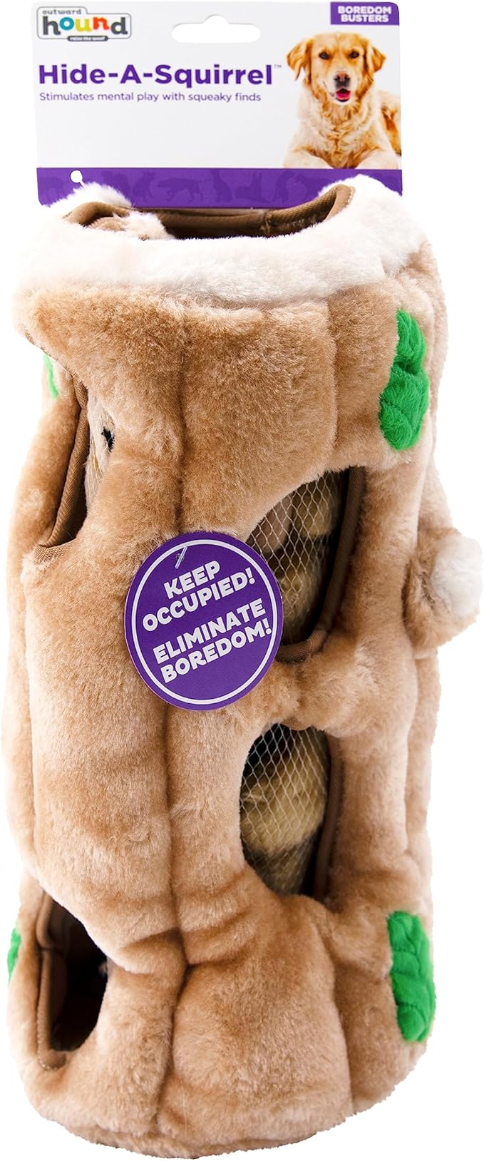 Outward Hound Hide A Squirrel Plush Dog Toy Puzzle, XL