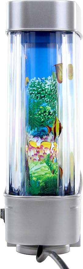 Lightahead Artificial Aquarium: Fascinating Moving Pictures of Fish in Tank Decorative Sensory Aquarium Lamp Virtual Ocean in Motion (Marine Life A)