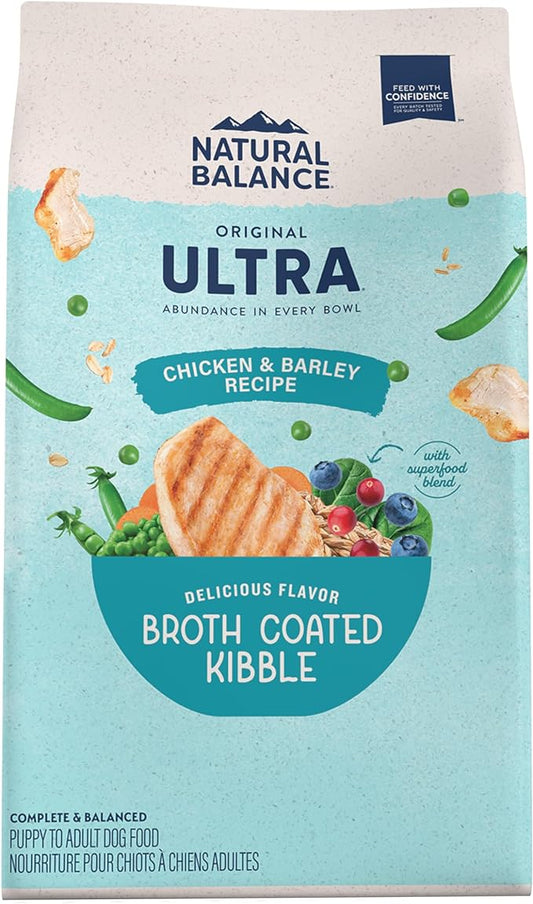 Natural Balance Original Ultra Adult Dry Dog Food with Superfood Blend and Healthy Grains, Chicken & Barley Recipe, 24 Pound (Pack of 1)