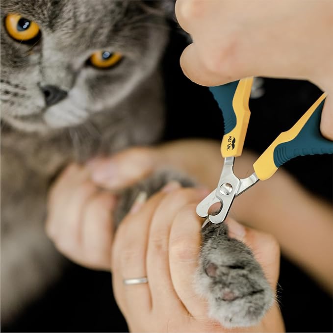 Mr. Pen- Cat Nail Clipper, Yellow & Dark Teal Cat Nail Trimmer, Cat Nail Clippers, Cat Claw Clippers, Cat Clippers for Nails, Pet Nail Clippers, Kitten Nail Clipper, Cat Claw Trimmer