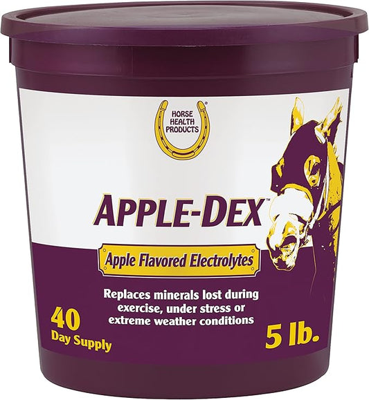 Farnam Horse Health Apple-Dex Apple Flavored Electrolytes for Horses 5 pound