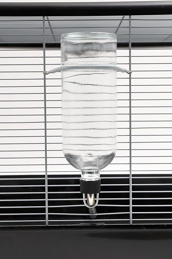 Lixit Chew Proof Flat Sided Water Bottles for Rabbits, Ferrets, Rats, Birds, Hamsters, Guinea Pigs, Chinchillas Gerbils and Other Small Animals (26oz Heavy Duty)