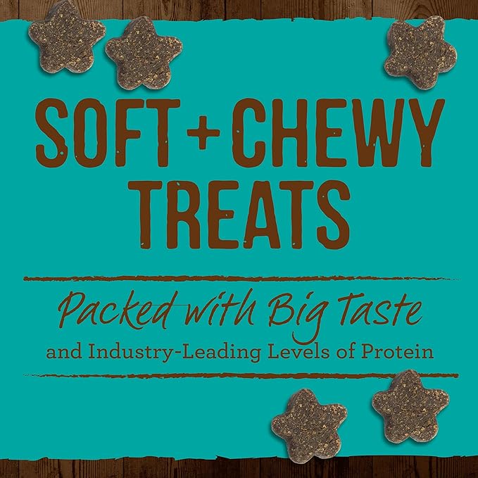 Merrick Power Bites Natural Soft And Chewy Real Meat Dog Treats, Grain Free Snack, Real Turducken Recipe - 6 oz. Bag