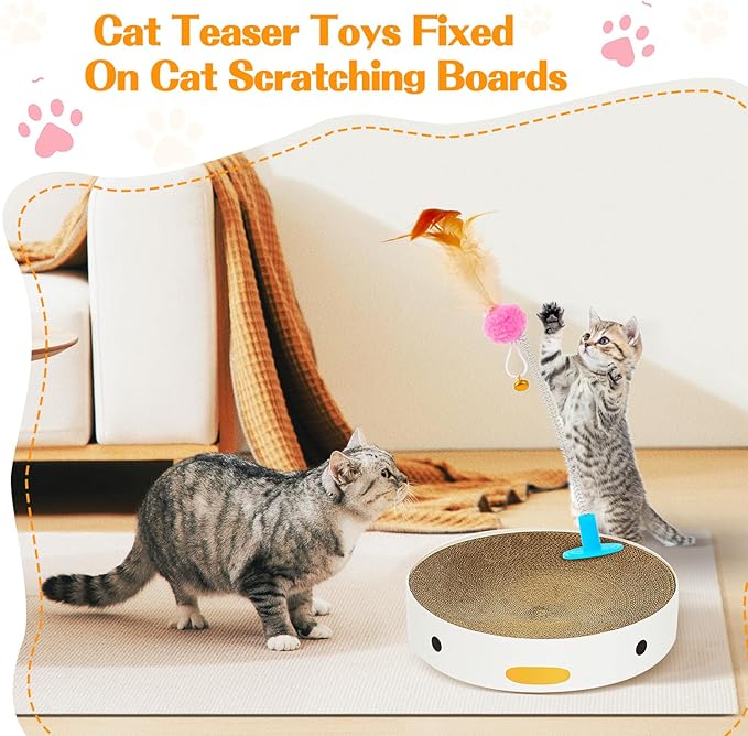 Enhance Cat's Joy and Promote Healthy with Cat Toy Accessories for Scratching Cardboards and Cat Scratcher Boxes (Cardboard Not Included)