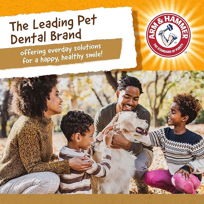 Arm & Hammer for Pets Faux-Hide Dog Dental Treat Twists, 12 pcs - 4 Pack | Rawhide Free Dog Dental Chews in Chicken Flavor Baking Soda Formula Dog Dental Treats for Fresh Breath