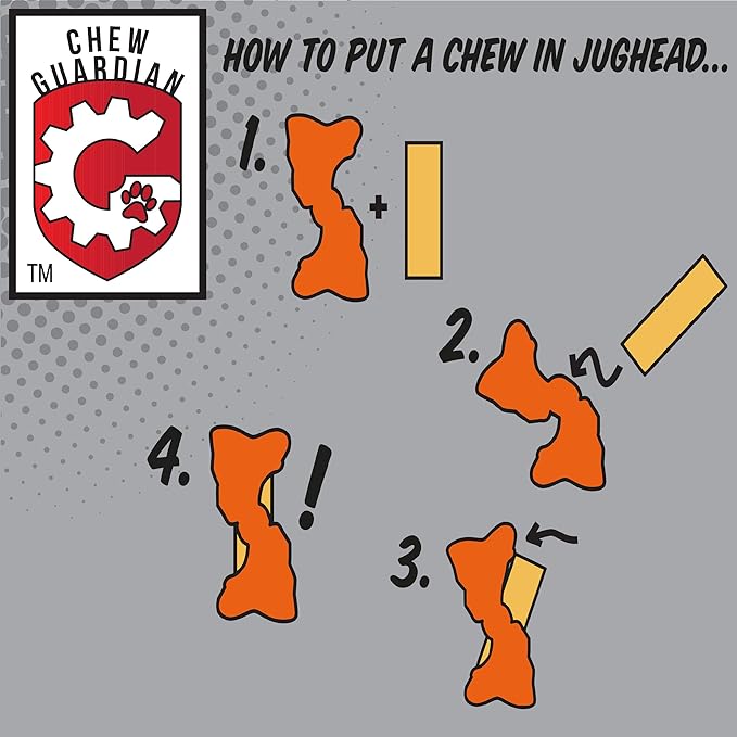 Himalayan Dog Chew Jughead Large Dog Chew Holder, Secures Chews for Dogs, Chew Smarter and Longer, Stimulate Your Dog, Holds Yak Chews, 1 Dog Toy