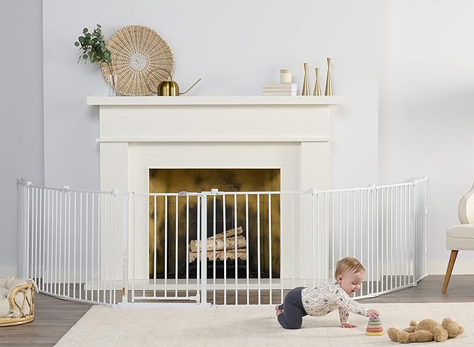Regalo 192-Inch Super Wide Adjustable Baby Gate and Play Yard, 4-in-1, Bonus Kit, 4 Count (Pack of 1 & Easy Fit Plastic Adjustable Extra Wide Baby Gate, 1 Count (Pack of 1)