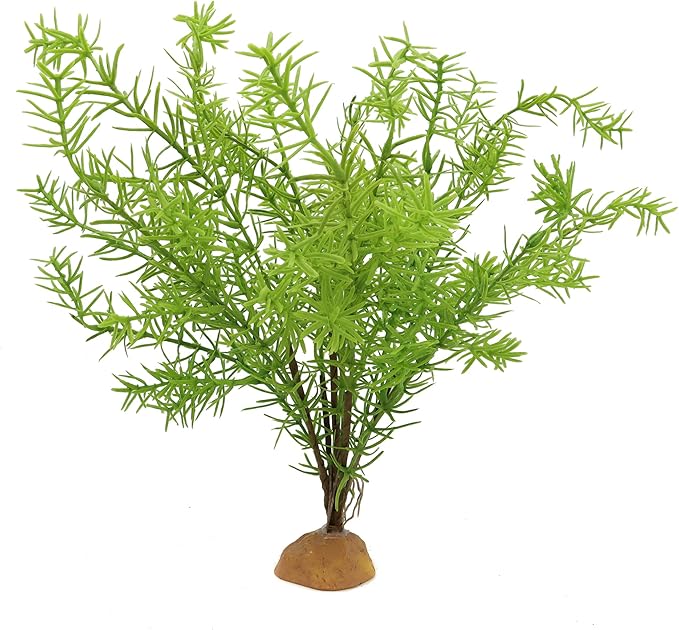 Lifelike Reptile Tank Plant Decor - Realistic Artificial Plastic Plant for Terrariums and Pet Enclosures (Style D)