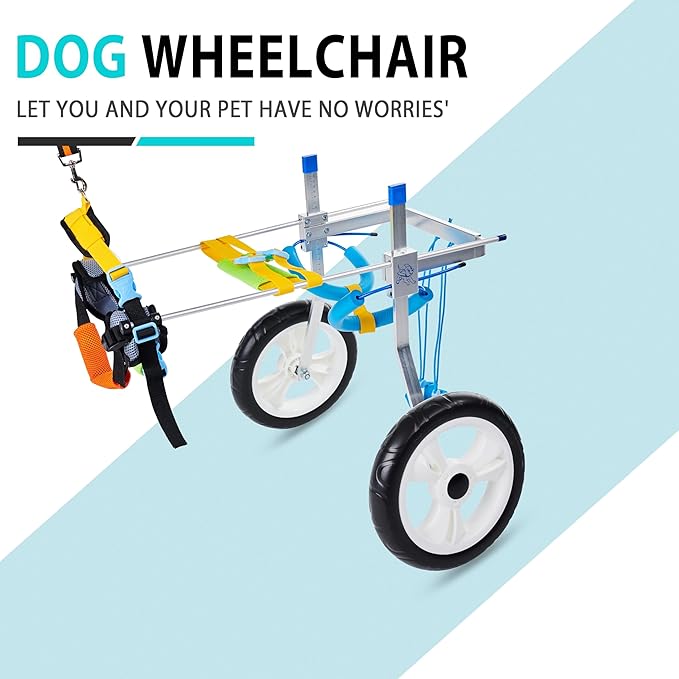 Adjustable Dog Wheelchair for Back Legs| Pet Wheelchairs with Disabled Hind Legs Walking|Stabel & Light Weight (7-Size) (XL)