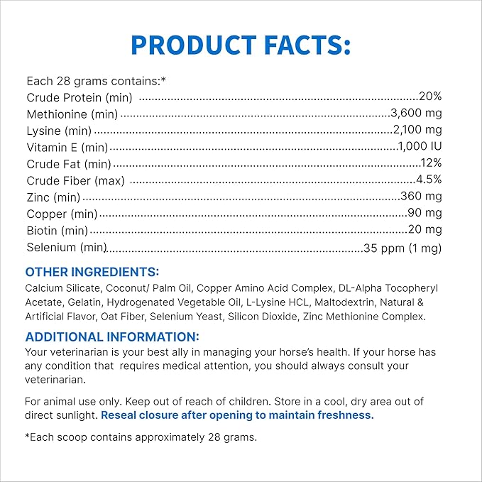 Cosequin Calxequin Pellets Daily Hoof Support for Horses with Vitamin E + Selenium, 1260 Grams