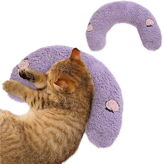 T'CHAQUE Soft Dog Bed Pillows, Ideal Naptime Sleeping Companion for Small Dogs and Cats, Pet Neck Pillow for Upper Spine and Calming Support, Cuddle Snuggle Doggy/Kitten Pillow Training Toy