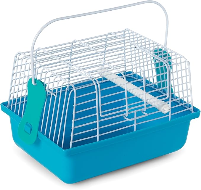 Prevue Pet Products Travel Cage for Birds and Small Animals, Blue (SP1304BLUE), 9.0" L x 5.6" W x 6.1" H