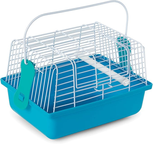 Prevue Pet Products Travel Cage for Birds and Small Animals, Blue (SP1304BLUE), 9.0" L x 5.6" W x 6.1" H