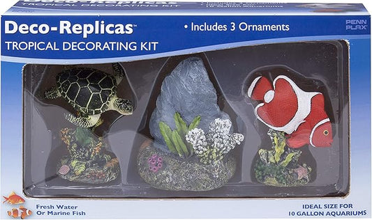 Penn-Plax Deco-Replicas: Complete Decorating Kit for your Aquarium (Tropical)