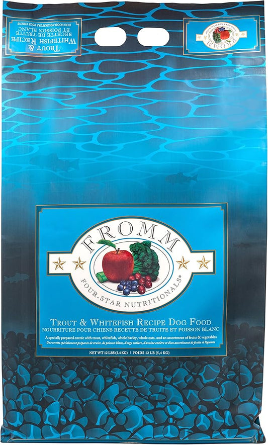 Fromm Four-Star Nutritionals Trout & Whitefish Dog Food - Premium Dry Dog Food - Trout Recipe - 12 lb