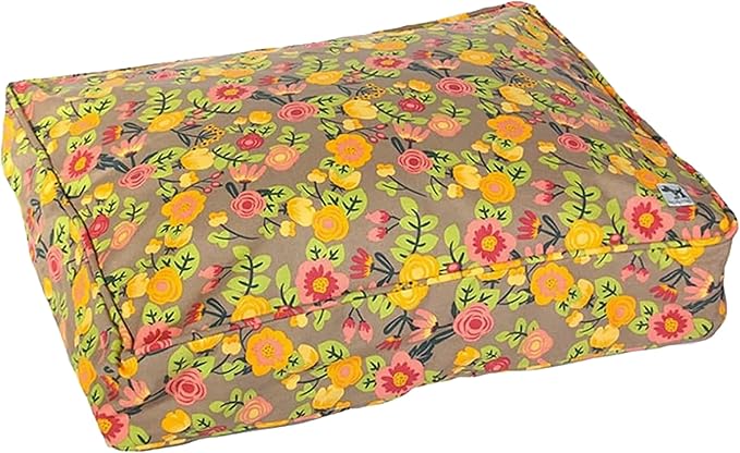 Molly Mutt Huge Dog Bed Cover -Time After Time Print - Measures 36”x45”x5’’ - 100% Cotton - Durable - Breathable - Sustainable - Machine Washable Dog Bed Cover