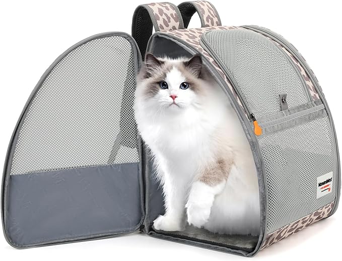 Montana West Cat Carrier Backpack for Small Medium Dog & Puppies with Breathable Mesh for Hiking Camping Backpack Travel Bag