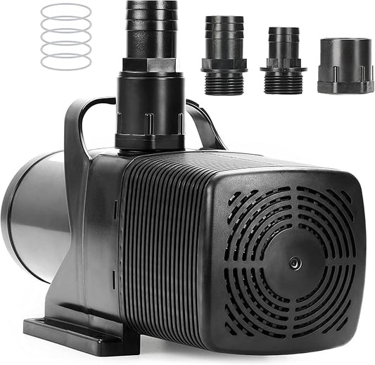 Simple Deluxe 180W 2642GPH Submersible Water Pump(10000L/H), Ultra Quiet(20.7ft High Lift), with 16ft Power Cord for Fish Tank, Pond, Aquarium, Statuary, Hydroponics