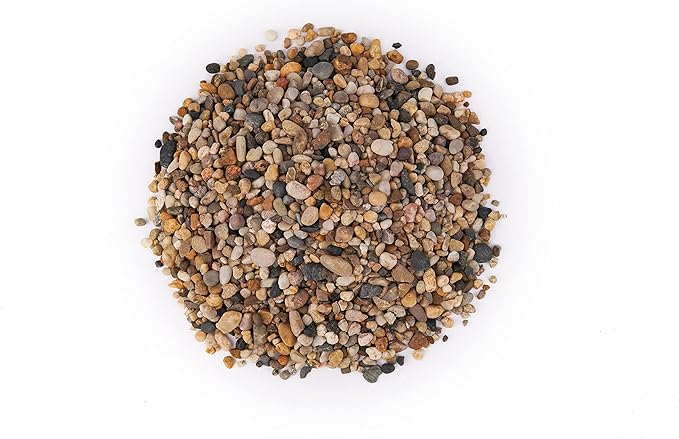LANDEN BALAGEN Sand Natural River Rock Gravel 4L(14lb), Fish Tank Pebbles, Pea Gravel, Granite Sand, Coarse Sand for Plants, Pebbles for Indoor Landscaping, Φ4-15mm