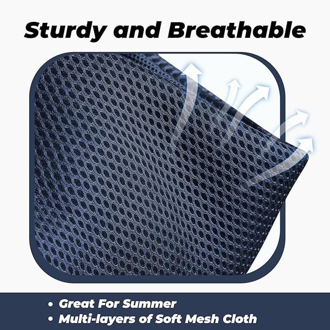 Dog Carrier Sling, Hand-Free Dog Sling Carrier for Small Dogs and Cats，Travel Safety Puppy Bag (Blue)
