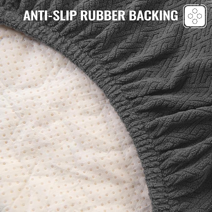nanbowang Waterproof Dog Bed Covers Replacement Washable Pet Hair Easy to Remove, Dog Pillow Cover Quilted, Pet Bed Cover Lovely Puppy Bed Cover for Dog/Cat (20X30X6 (1pack), dark grey)