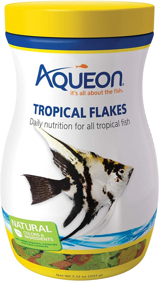 Aqueon Tropical Fish Food Flakes, 7.12 Ounces