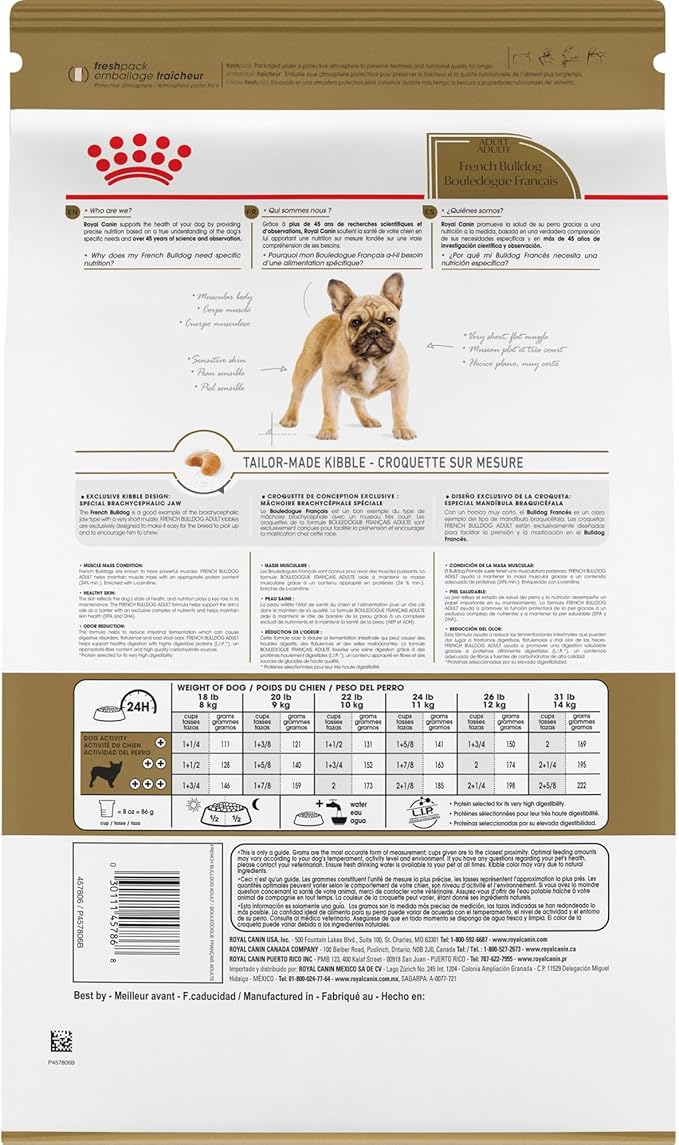 Royal Canin Breed Health Nutrition French Bulldog Adult: Dry Dog Food, 17 lb bag