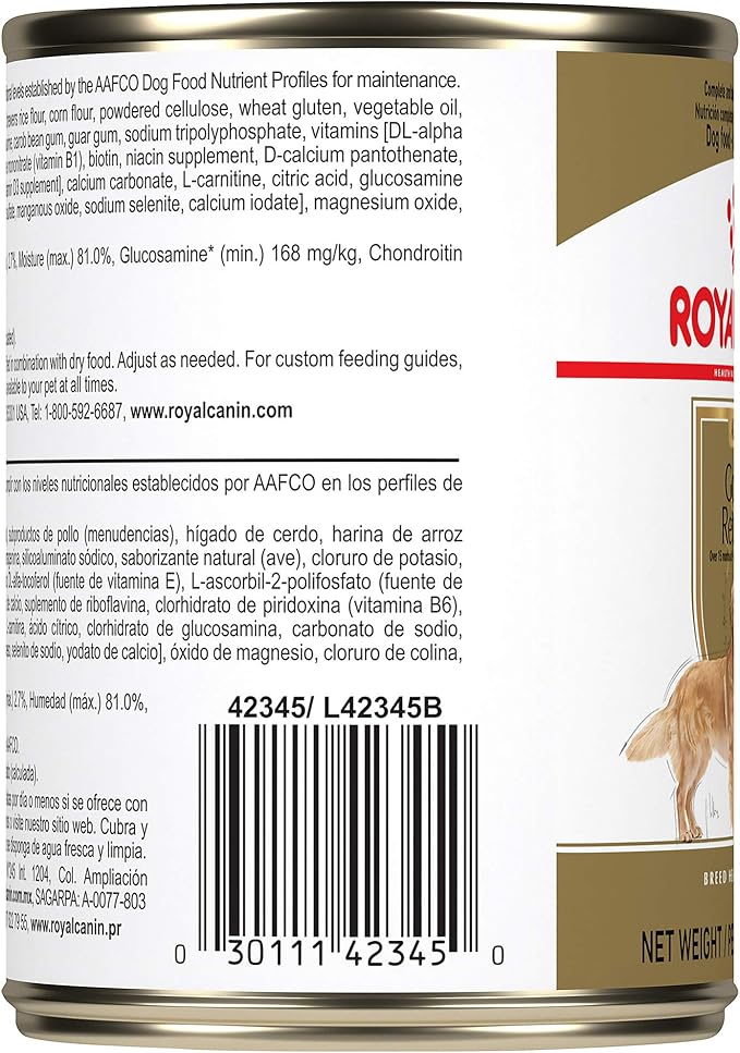 Royal Canin Golden Retriever Loaf in Sauce Canned Dog Food, 13.5 oz can (12-count)