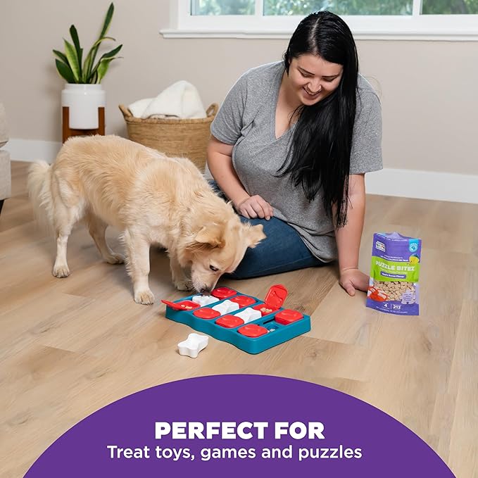 Outward Hound Nina Ottosson Puzzle Bitez Training Treats for Dogs Apple Bacon Flavor Soft Small Dog Treats Dog Training Treats