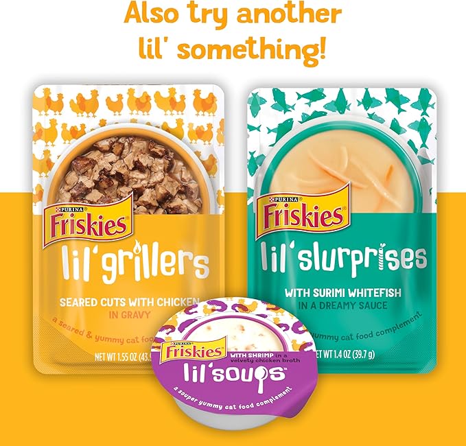 Purina Friskies Lil' Gravies Roasted Chicken Flavor Cat Food Lickable Cat Treats - (Pack of 16) 1.55 oz. Pouches