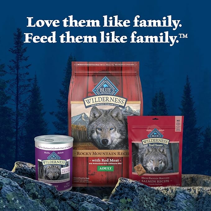 Blue Buffalo Wilderness Trail Toppers Wild Cuts Natural High-Protein Dog Wet Food, Duck Bites in Hearty Gravy, 3-oz Pouch, 12 Count