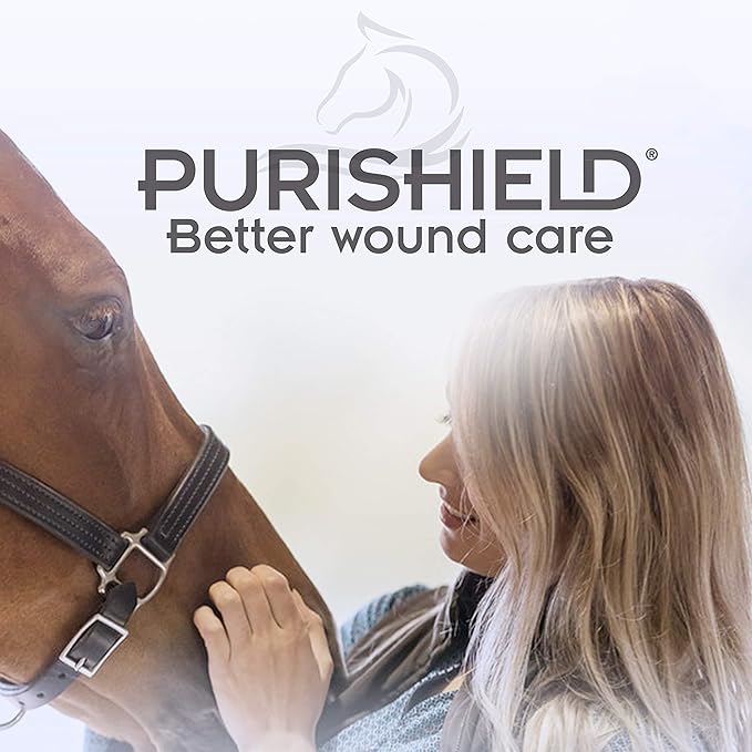 Farnam Purishield Horse Wound Care Fast Acting Spray, Cleans and Treats Wounds on Horses, Dogs, Cats & Livestock, 12 Ounces