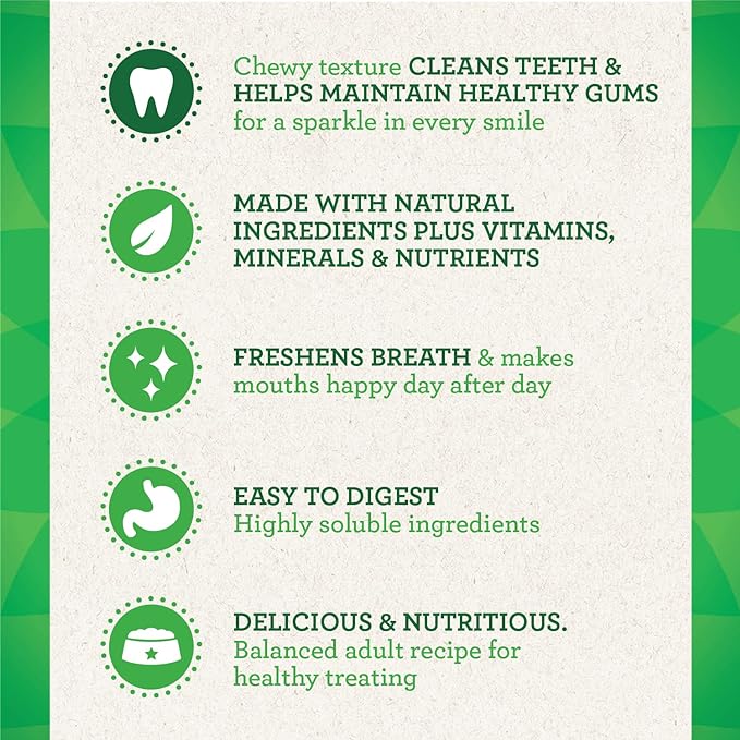 Greenies Large Natural Dental Care Dog Treats, 36 oz. Variety Pack, 3 Packs of 12 oz. Treats