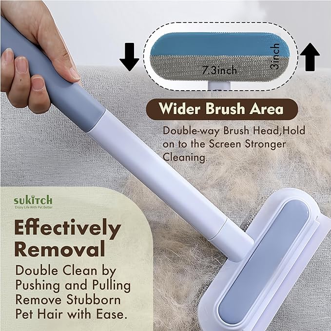 Pet Hair Remover for Couch, Durable, Reusable, Washable Lint Cleaner for Dog and Cat Hair, Gentle on Furniture, Effective on Carpets, Clothing, Bedding