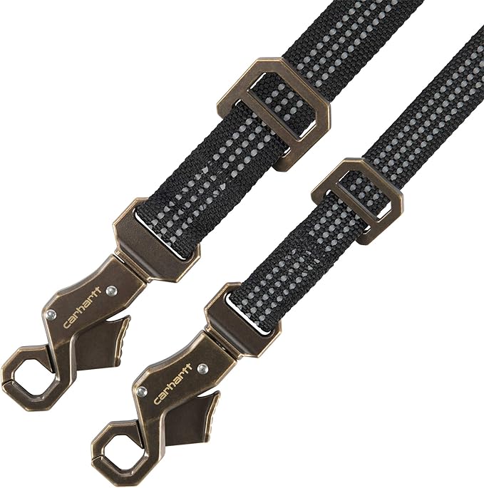 Carhartt Dog Leash Black/Brushed Brass, Large