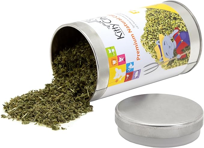 Kitty City Cat Premium Natural Catnip Tin, Premium Catnip Bag and 3-Pack, Catnip with Silvervine, Catnip Spray