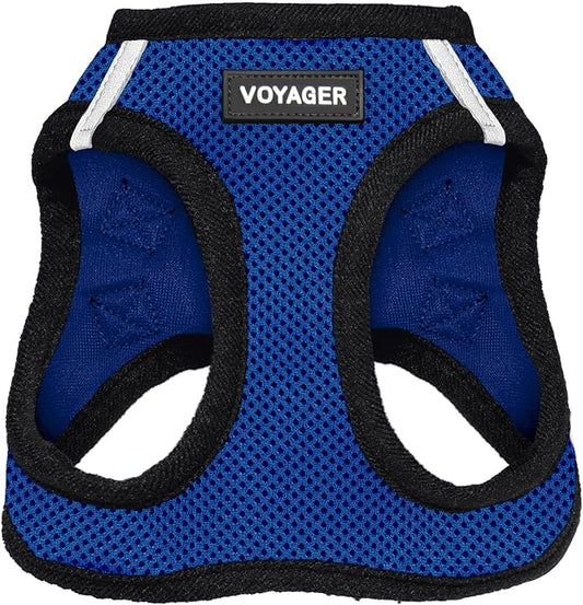 Voyager Step-in Air Dog Harness - All Weather Mesh Step in Vest Harness for Small and Medium Dogs and Cats by Best Pet Supplies - Harness (Royal Blue/Black Trim), XL (Chest: 20.5-23")