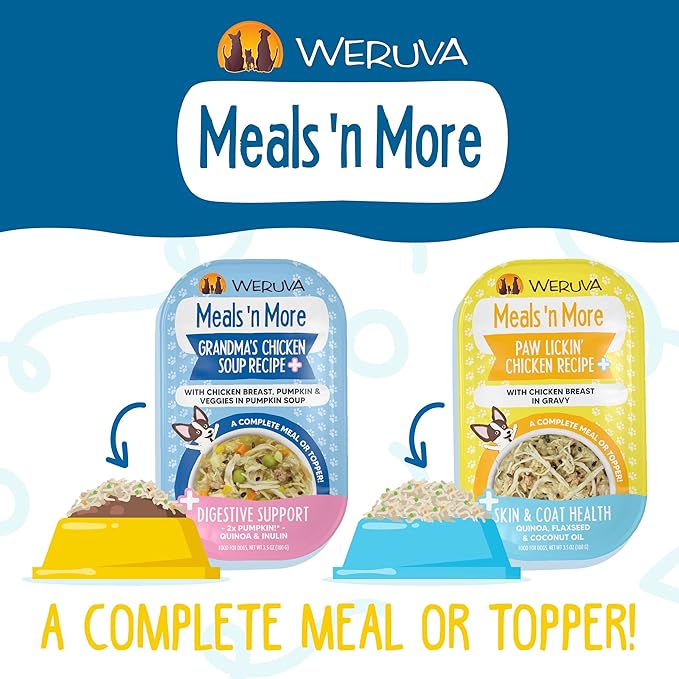 Weruva Meals 'n More Chicken Lovers Variety Pack, Canned Dog Food, 3.5oz each (20 Count)