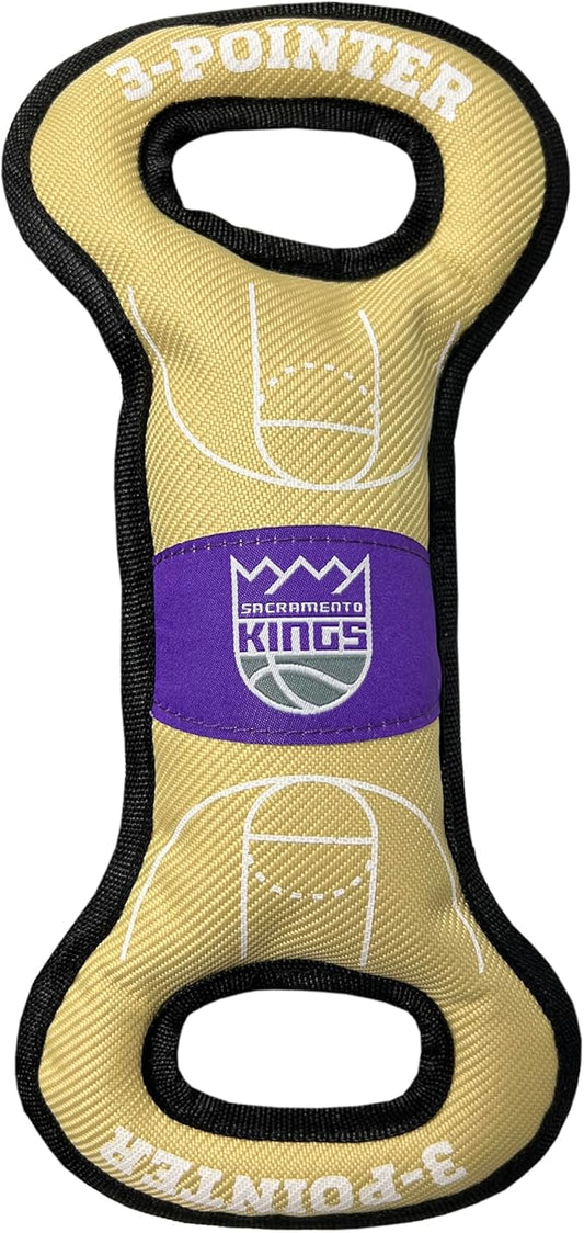 Pets First NBA Sacramento Kings Field Toy. - Tough Nylon Pet Toy with Double Trim Stitching & Inner Squeaker, One Size