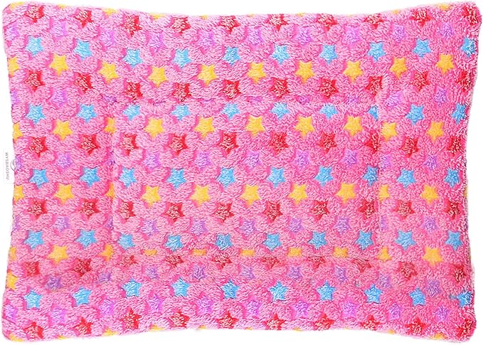 Fluffy Pet Cat Blanket Soft Coral Velvet Pet Puppy Cushion Mat Warm Cover Soft Pad Mat XL Pink