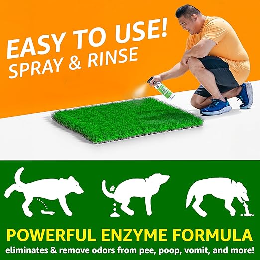 Turf Cleaner - Cleans and Deodorizes Fake Grass | Turf Cleaner for Dog Grass Pad/Artificial Grass Cleaner | Turf Cleaner for Pet Urine - 32 Fl Oz (Single)