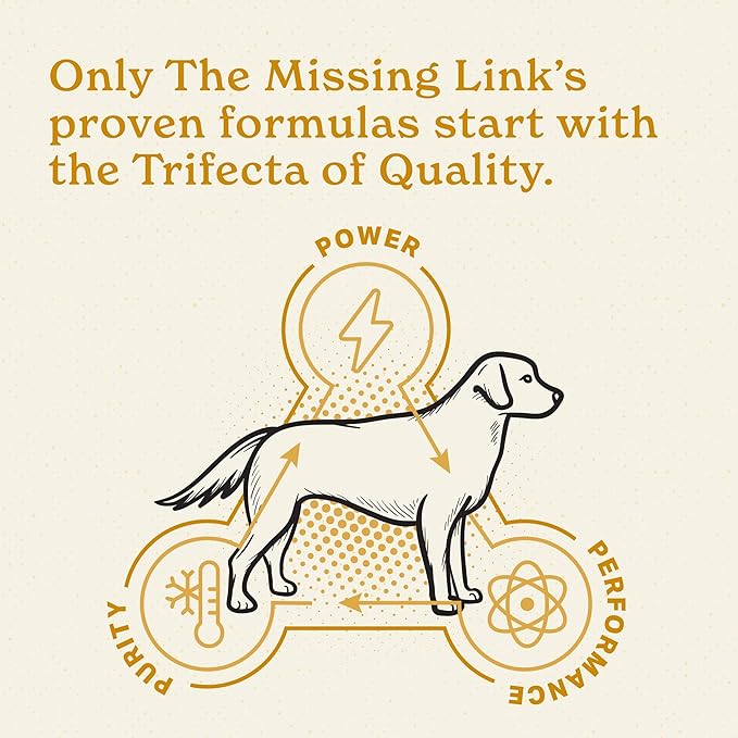 The Missing Link Skin & Coat Probiotics Superfood Supplement Powder for Dogs - Omegas 3 & 6, Fiber, Vitamin-E, Biotin - Supports Healthy Skin & Glossy Coat, Promotes Hair Growth - 1lb