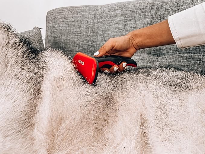 Tuff Pupper Self Cleaning Slicker Brush For Dogs & Cats | One Button Auto Clean | The Ultimate Pet Brush for Removing Loose Fur | Reduces Shedding by up to 95% Deshedding Tool for Long & Short Hair