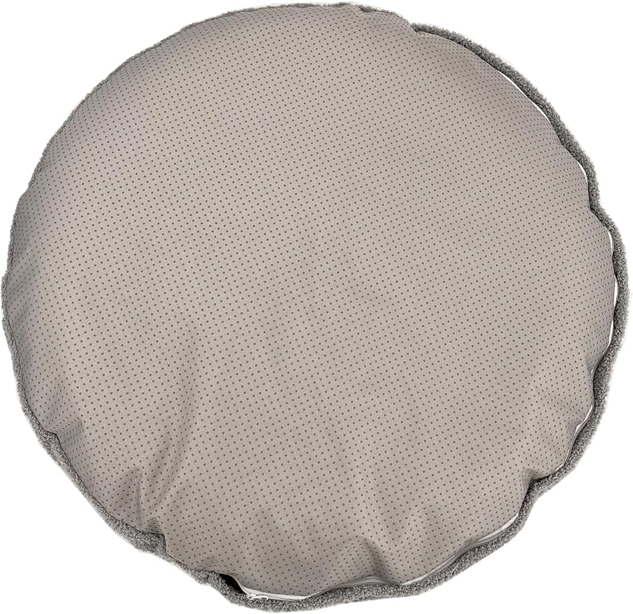 Waterproof Zipper Dog Bed Cover Round Washable Faux Fur Donut Dog Bed Replacement Cover 36 Inch