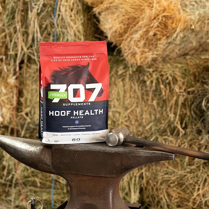 Formula 707 Hoof Health Equine Supplement, 10lb Bucket - 160 Servings – Biotin, Amino Acids, and Minerals to Improve and Support Healthy Horse Hooves