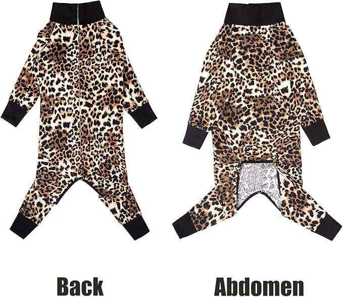 Recovery Suit for Large Medium Dogs After Surgery, Soft Breathable Anti Licking Dog Onesie E-Collar & Cone Alternative, Pet Bodysuit for Preventing Hair Loss Full Cover Wound(7XL, Leopard Print)