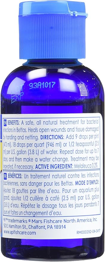 Aquarium Pharmaceuticals BettaFix Remedy 1.7 oz (Pack of 4)