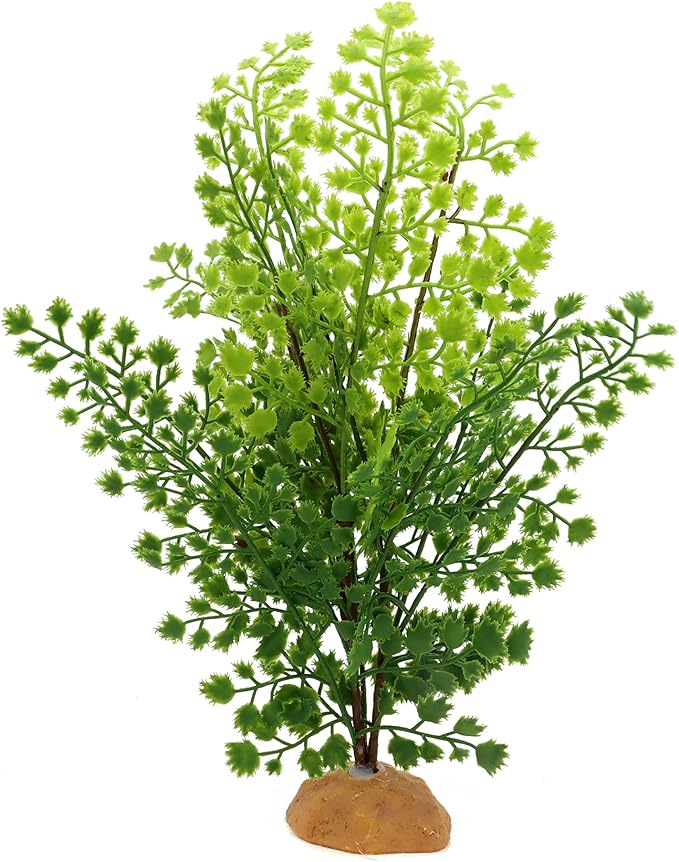 Lifelike Reptile Tank Plant Decor - Realistic Artificial Plastic Plant for Terrariums and Pet Enclosures (Style A)