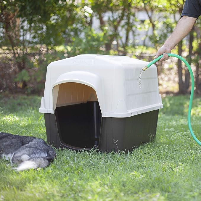 Petmate Aspen Pet Outdoor Dog House, Medium, For Pets 25 to 50 Pounds