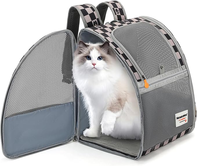 Montana West Cat Carrier Backpack for Small Medium Dog & Puppies with Breathable Mesh for Hiking Camping Backpack Travel Bag